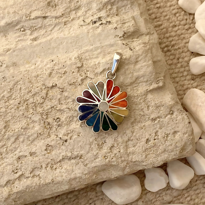 PENDENTIF  FLEUR DE VIE PERUVIENNE