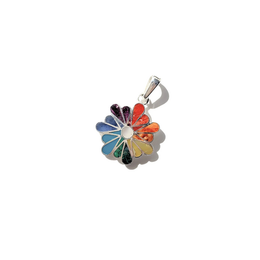 PENDENTIF  FLEUR DE VIE PERUVIENNE
